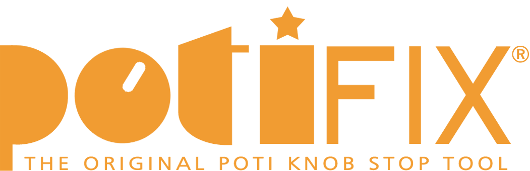PotiFix - Poti knob stop tool for guitar effect pedals